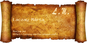 Laczay Márta névjegykártya